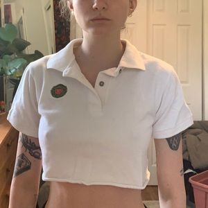 We Golf 2 vintage collar country club shirt